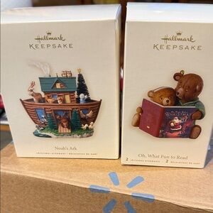 Hallmark Keepsake Noah’s ark and Oh, What Fun to Read Ornament